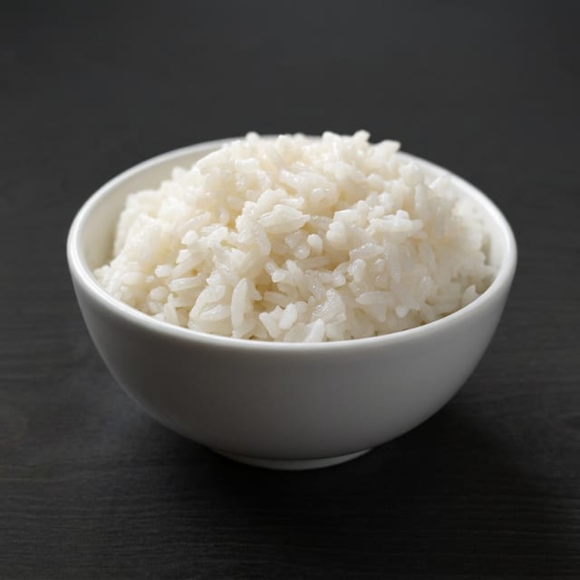 Steamed Rice.